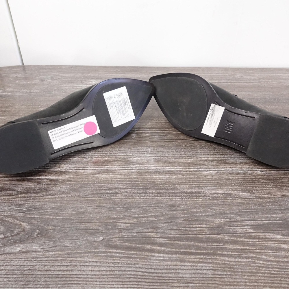 Frye Shoes Womens Size 6 Black Kenzie Venetian Loafer Slip On Leather Flats - Picture 7 of 10